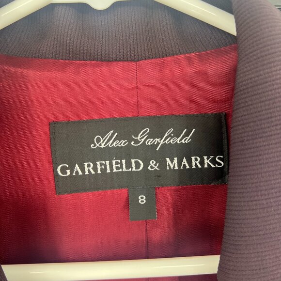 Garfield & Marks Brown Textured Pant Suit Women's 8/10 - Picture 3 of 9